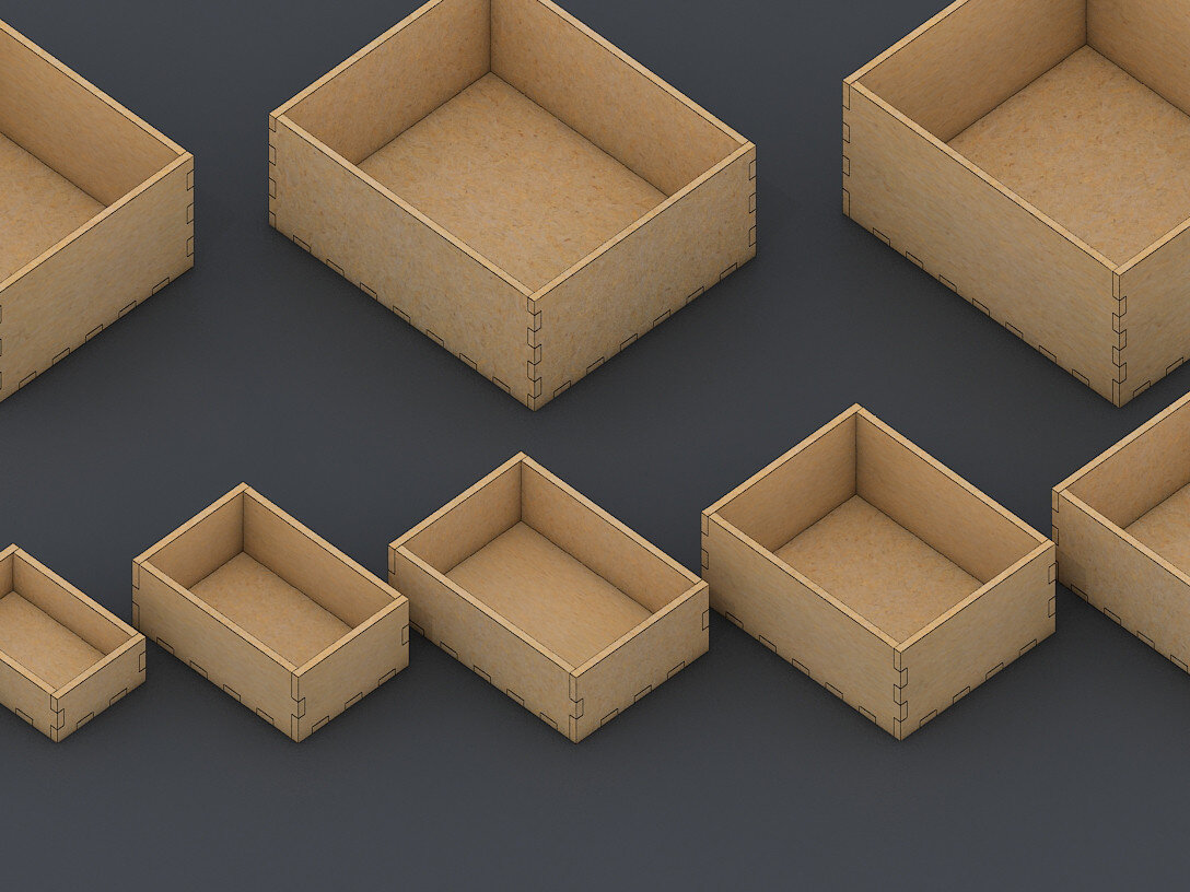 Intra απο ξύλο plywood 3mm-4mm πάχος Κουτί αποθήκευσης 1/4 ιντσών / Ξύλινα κουτιά δώρου Δίασταση 30x20 cm INTRAFABR-60988006 - Image 2