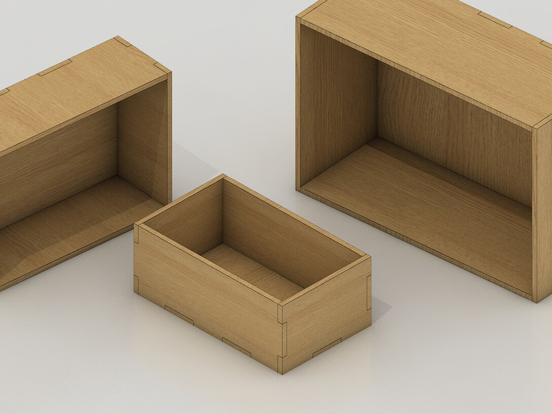 Intra απο ξύλο plywood 3mm-4mm πάχος Πρότυπα κουτιού 1/8 ίντσας, κοπής με λέιζερ Δίασταση 30x20 cm INTRAFABR-60987424 - Image 3