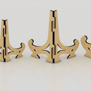 Intra απο ξύλο plywood 3mm-4mm πάχος 1/8 inc Easel Plate Stand 014 Δίασταση 8x8 cm INTRAFABR-34296380 - Image 3