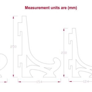 Intra απο ξύλο plywood 3mm-4mm πάχος 1/8 inc Easel Plate Stand 014 Δίασταση 8x8 cm INTRAFABR-34296380 - Image 4