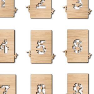Intra απο ξύλο plywood 3mm-4mm πάχος Κάτοχος χρημάτων γενεθλίων για παιδιά 1 έως 9 ετών Δίασταση 5x5 cm INTRAFABR-99922975 - Image 3