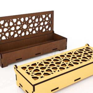 Intra απο ξύλο plywood 3mm-4mm πάχος 10 Διακοσμητικά κουτιά δώρου κοπής με λέιζερ Δίασταση 15x15 cm INTRAFABR-119431031 - Image 3
