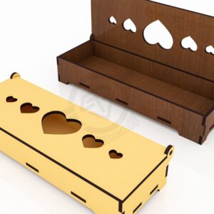 Intra απο ξύλο plywood 3mm-4mm πάχος 10 Διακοσμητικά κουτιά δώρου κοπής με λέιζερ Δίασταση 15x15 cm INTRAFABR-119431031 - Image 4