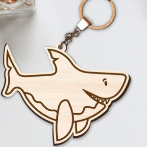 Intra απο ξύλο plywood 3mm-4mm πάχος 10 Design Cute Sea Animal Key Chain Δίασταση 30x20 cm INTRAFABR-96263327 - Image 7