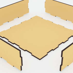 Intra απο ξύλο plywood 3mm-4mm πάχος Κουτί αποθήκευσης 10 διαφορετικών μεγεθών Δίασταση 8x1 cm INTRAFABR-72392573 - Image 6