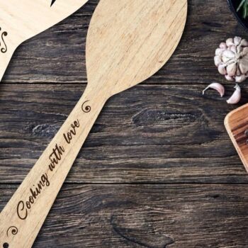 Intra απο ξύλο plywood 3mm-4mm πάχος 10 Σχεδιασμός λαβής κουταλιού Αποσπάσματα Δίασταση 30x20 cm INTRAFABR-31135820 - Image 3