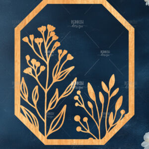 Intra απο ξύλο plywood 3mm-4mm πάχος 10 Wall Art Floral Πλαίσιο Cut  Δίασταση 40x40 cm INTRAFABR-125095003 - Image 3