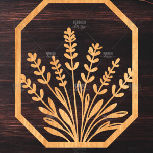 Intra απο ξύλο plywood 3mm-4mm πάχος 10 Wall Art Floral Πλαίσιο Cut  Δίασταση 40x40 cm INTRAFABR-125095003 - Image 10