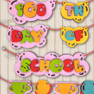 Intra απο ξύλο plywood 3mm-4mm πάχος 100th Days of School Δίασταση 30x20 cm INTRAFABR-111679203 - Image 7