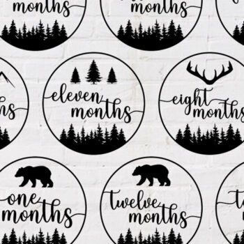 Intra απο ξύλο plywood 3mm-4mm πάχος Baby Milestone Cards Δίασταση 30x20 cm INTRAFABR-78974090 - Image 2