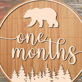 Intra απο ξύλο plywood 3mm-4mm πάχος Baby Milestone Cards Δίασταση 30x20 cm INTRAFABR-78974090 - Image 3