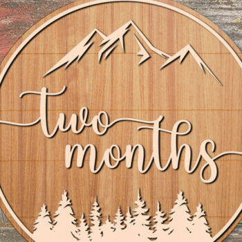 Intra απο ξύλο plywood 3mm-4mm πάχος Baby Milestone Cards Δίασταση 30x20 cm INTRAFABR-78974090 - Image 4