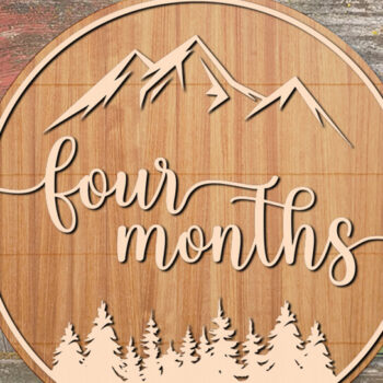 Intra απο ξύλο plywood 3mm-4mm πάχος Baby Milestone Cards Δίασταση 30x20 cm INTRAFABR-78974090 - Image 6