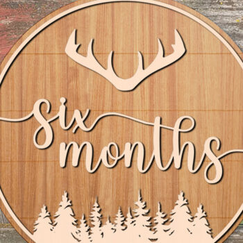 Intra απο ξύλο plywood 3mm-4mm πάχος Baby Milestone Cards Δίασταση 30x20 cm INTRAFABR-78974090 - Image 8