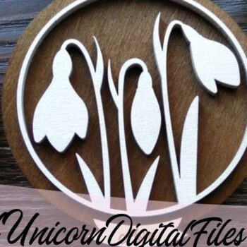 Intra απο ξύλο plywood 3mm-4mm πάχος Στολίδια λουλουδιών 12 Μήνα Γέννησης Δίασταση 10x10 cm INTRAFABR-33914581 - Image 5