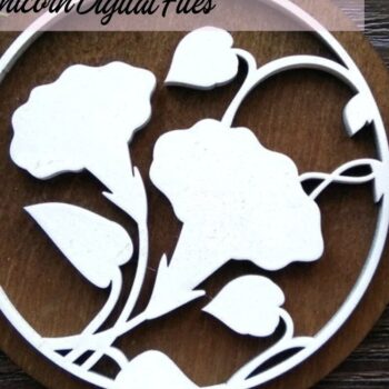 Intra απο ξύλο plywood 3mm-4mm πάχος Στολίδια λουλουδιών 12 Μήνα Γέννησης Δίασταση 10x10 cm INTRAFABR-33914581 - Image 6