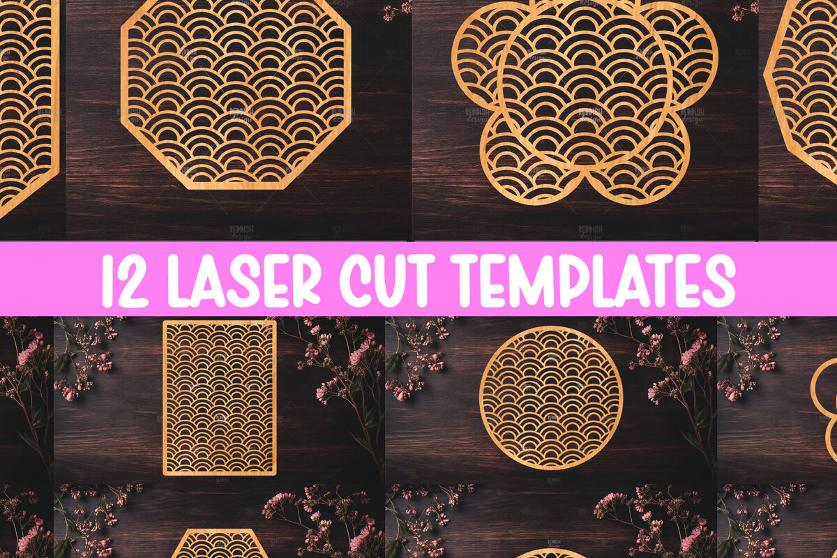 Intra απο ξύλο plywood 3mm-4mm πάχος 12 Πάνελ κοπής ιαπωνικών κυμάτων με λέιζερ Δίασταση 15x15 cm INTRAFABR-118744840