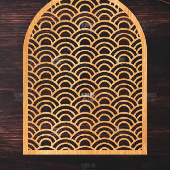 Intra απο ξύλο plywood 3mm-4mm πάχος 12 Πάνελ κοπής ιαπωνικών κυμάτων με λέιζερ Δίασταση 15x15 cm INTRAFABR-118744840 - Image 5