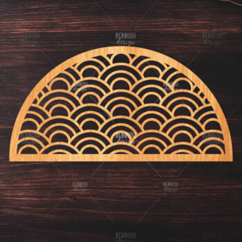 Intra απο ξύλο plywood 3mm-4mm πάχος 12 Πάνελ κοπής ιαπωνικών κυμάτων με λέιζερ Δίασταση 15x15 cm INTRAFABR-118744840 - Image 9