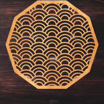 Intra απο ξύλο plywood 3mm-4mm πάχος 12 Πάνελ κοπής ιαπωνικών κυμάτων με λέιζερ Δίασταση 15x15 cm INTRAFABR-118744840 - Image 12
