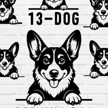 Intra απο ξύλο plywood 3mm-4mm πάχος 13-PEEKING DOG Cut  Δίασταση 40x40 cm INTRAFABR-106762055 - Image 1