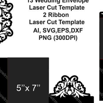 Intra απο ξύλο plywood 3mm-4mm πάχος 13 Προσκλητήριο Γάμου Φάκελος Κοπή  Δίασταση 5x5 cm INTRAFABR-4656248 - Image 2