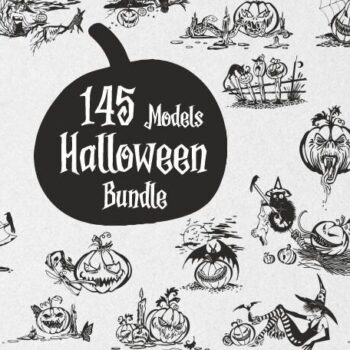 Intra απο ξύλο plywood 3mm-4mm πάχος HALLOWEEN 145 τμχ Δίασταση 15x15 cm INTRAFABR-39111568 - Image 1