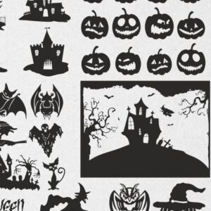 Intra απο ξύλο plywood 3mm-4mm πάχος HALLOWEEN 145 τμχ Δίασταση 15x15 cm INTRAFABR-39111568 - Image 5