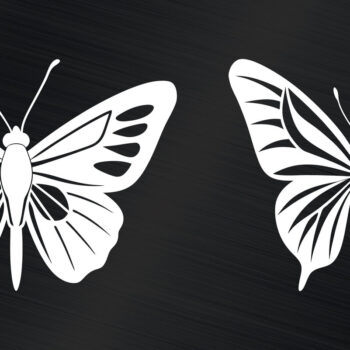 Intra απο ξύλο plywood 3mm-4mm πάχος Clipart 15 Butterfly Silhouette Δίασταση 30x20 cm INTRAFABR-115143840 - Image 3