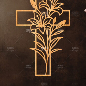 Intra απο ξύλο plywood 3mm-4mm πάχος 15 Christian Cross Silhouette, Δίασταση 15x15 cm INTRAFABR-118679196 - Image 8