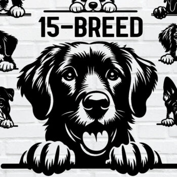 Intra απο ξύλο plywood 3mm-4mm πάχος 15-PEEKING DOG Cut  Δίασταση 3600x3600 cm INTRAFABR-95105736 - Image 1