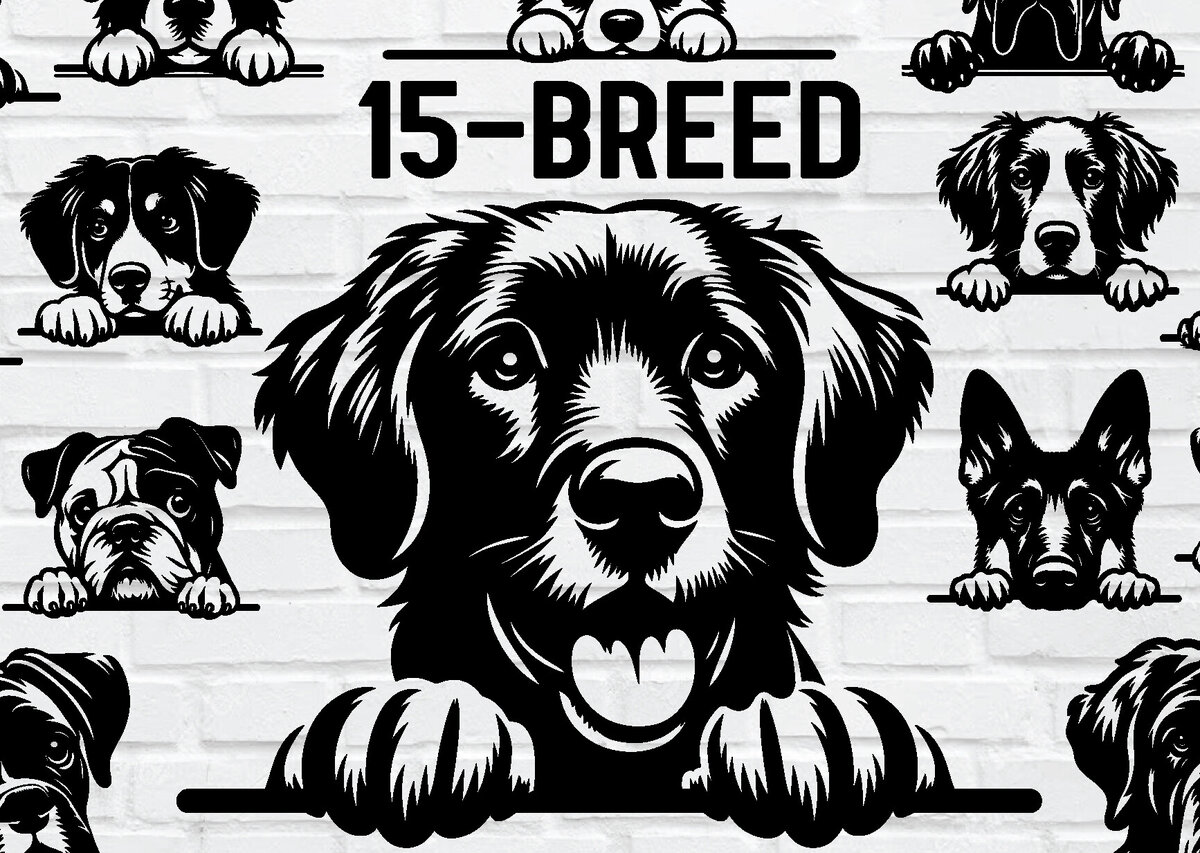 Intra απο ξύλο plywood 3mm-4mm πάχος 15-PEEKING DOG Cut  Δίασταση 3600x3600 cm INTRAFABR-95105736 - Image 1