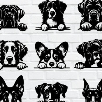 Intra απο ξύλο plywood 3mm-4mm πάχος 15-PEEKING DOG Cut  Δίασταση 3600x3600 cm INTRAFABR-95105736 - Image 2