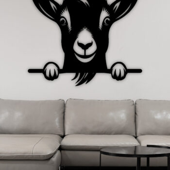 Intra απο ξύλο plywood 3mm-4mm πάχος Silhouette 15-PEEKING Goat Δίασταση 40x40 cm INTRAFABR-98729961 - Image 3