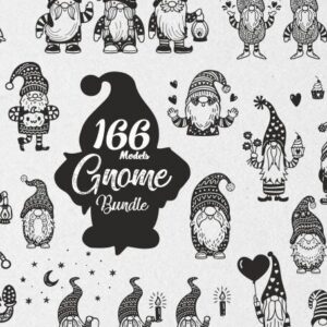 Intra απο ξύλο plywood 3mm-4mm πάχος Χριστουγέννων Gnome 166 τμχ Δίασταση 15x15 cm INTRAFABR-38314751