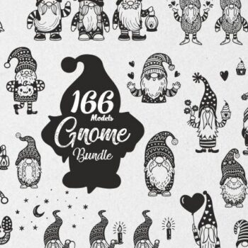 Intra απο ξύλο plywood 3mm-4mm πάχος Χριστουγέννων Gnome 166 τμχ Δίασταση 15x15 cm INTRAFABR-38314751 - Image 1