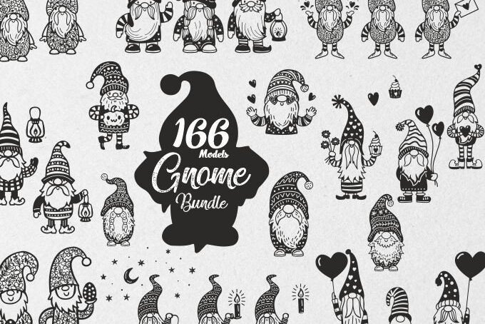 Intra απο ξύλο plywood 3mm-4mm πάχος Χριστουγέννων Gnome 166 τμχ Δίασταση 15x15 cm INTRAFABR-38314751 - Image 1
