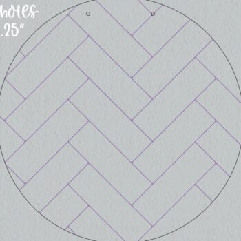 Intra απο ξύλο plywood 3mm-4mm πάχος 18 ιντσών ψαροκόκκαλο πόρτας στρογγυλό λέιζερ Δίασταση 15x15 cm INTRAFABR-25862903 - Image 1