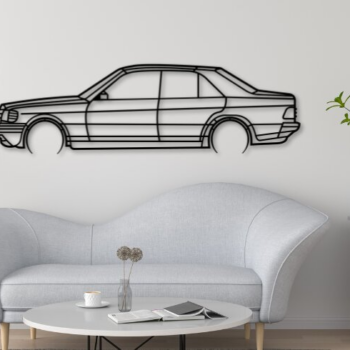 Intra απο ξύλο plywood 3mm-4mm πάχος 190E Car Silhouette, Cnc Δίασταση 15x15 cm INTRAFABR-109662017 - Image 1