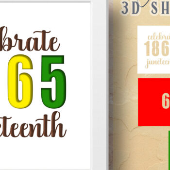 Intra απο ξύλο plywood 3mm-4mm πάχος 1965 Juneteenth Shadow Box Δίασταση 25x25 cm INTRAFABR-24506878 - Image 2