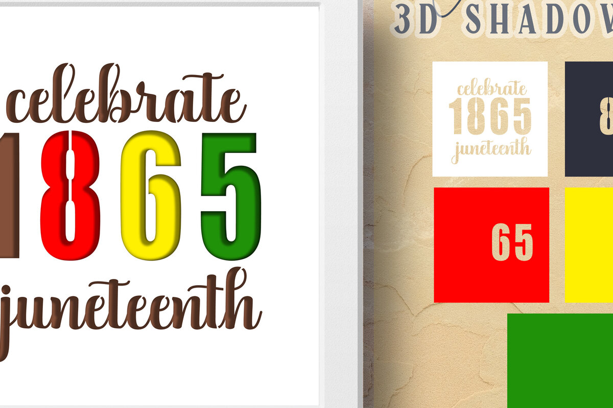 Intra απο ξύλο plywood 3mm-4mm πάχος 1965 Juneteenth Shadow Box Δίασταση 25x25 cm INTRAFABR-24506878 - Image 2
