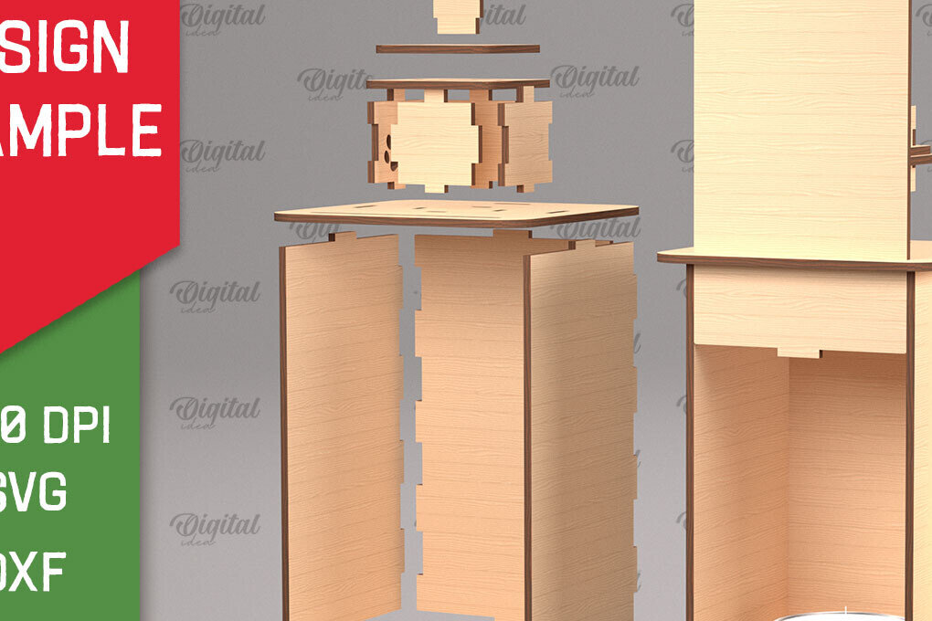Intra απο ξύλο plywood 3mm-4mm πάχος 1η Ημέρα Χριστουγεννιάτικου Φαναριού με λέιζερ Δίασταση 15x15 cm INTRAFABR-103364133 - Image 3