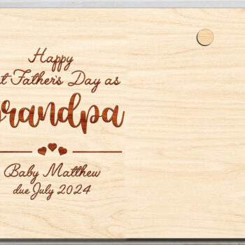 Intra απο ξύλο plywood 3mm-4mm πάχος 1η Ημέρα του Πατέρα ως παππούς File Δίασταση 20x30 cm INTRAFABR-97022750 - Image 2