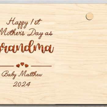 Intra απο ξύλο plywood 3mm-4mm πάχος 1η Ημέρα της Μητέρας ως Γιαγιά Frame Δίασταση 20x30 cm INTRAFABR-96676616 - Image 4