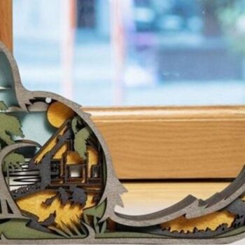 Intra απο ξύλο plywood 3mm-4mm πάχος 2 Camel & Cat 3D - 6 Layers Δίασταση 8x8 cm INTRAFABR-50980387 - Image 7