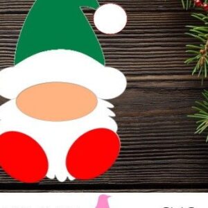 Intra απο ξύλο plywood 3mm-4mm πάχος Στολίδι Gnome 2 Layer - Δίασταση 8x8 cm INTRAFABR-45594209