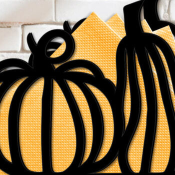 Intra απο ξύλο plywood 3mm-4mm πάχος 2 Χαρτοπετσέτα κολοκύθας Απόκριες των Ευχαριστιών Δίασταση 15x15 cm INTRAFABR-106811168 - Image 3