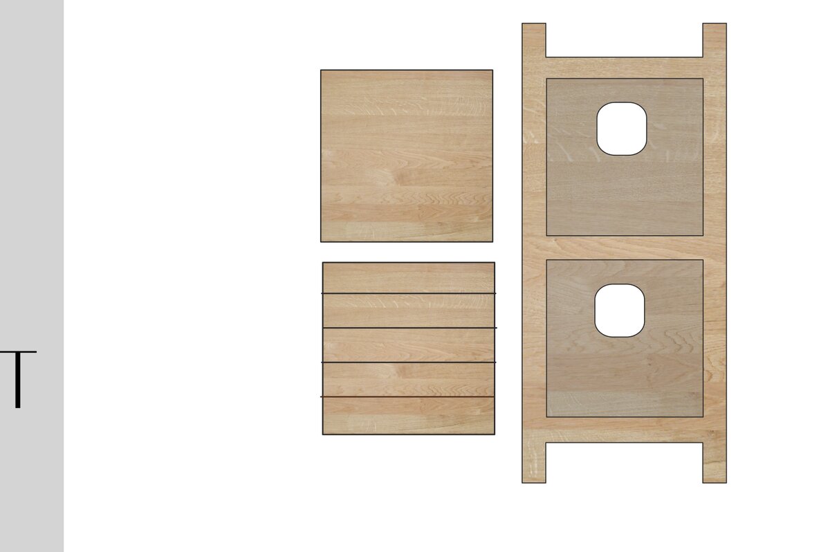Intra απο ξύλο plywood 3mm-4mm πάχος 2 Τετράγωνη σκάλα κενό Δίασταση 5x5 cm INTRAFABR-20935210 - Image 1