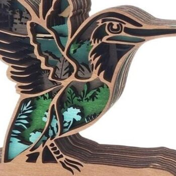 Intra απο ξύλο plywood 3mm-4mm πάχος Χριστουγεννιάτικο Στολίδι 2 Ξύλινα Ζώα Δίασταση 8x8 cm INTRAFABR-51489080 - Image 5