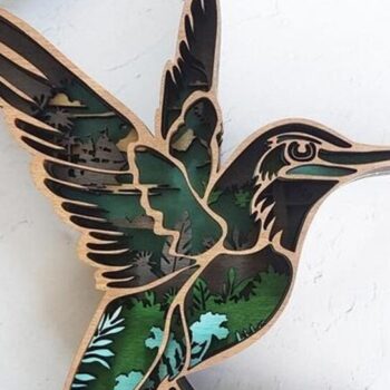 Intra απο ξύλο plywood 3mm-4mm πάχος Χριστουγεννιάτικο Στολίδι 2 Ξύλινα Ζώα Δίασταση 8x8 cm INTRAFABR-51489080 - Image 6